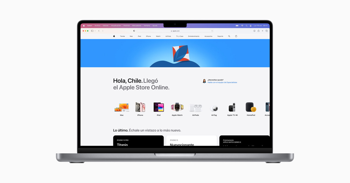 Apple Store online launches in Chile to bring customers new shopping options