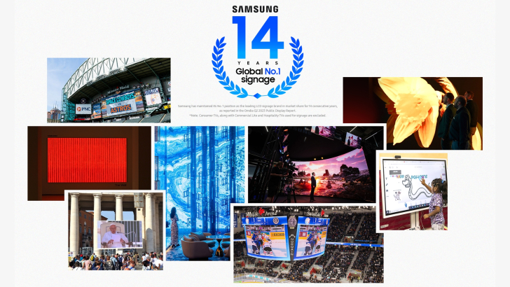 How Samsung’s Innovative To Take on Immersion in Its 14th Year of Leading the Digital Signage Market – Samsung Global Newsroom