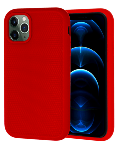 iPhone 12 Pro Max Dual Layer Serrated Case – RED