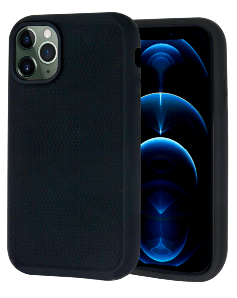 iPhone 12 Pro Max Dual Layer Serrated Case – BLACK