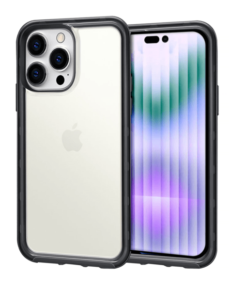 iPhone 14 Pro Acrylic Dual Layer Transparent Case – BLACK